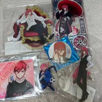 블루 록 치기리 효마 아크릴 스탠드, 캔 배지 세트