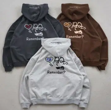 remember 지퍼 후드티
