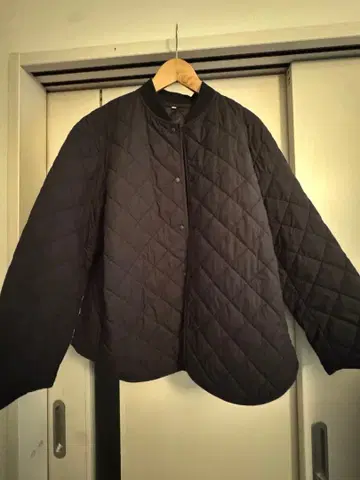 무인양품 블랙 XL 퀼팅 자켓