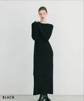 basement online 맥시 원피스 MIYU 디자인 블랙