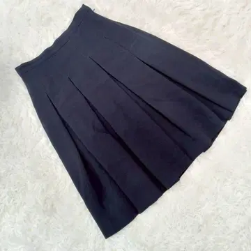 새상품급 [Harrods] 해롯 (2) 플리츠 스커트 성숙 큐트 네이비
