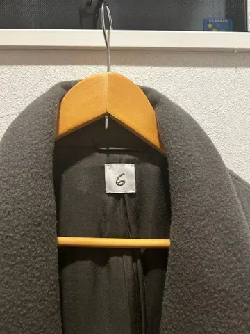 ROKU 그린 그레이 롱 코트