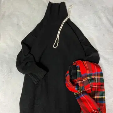 뷰티&유스 카멜MIX 터틀 맥시 원피스 워셔블 블랙