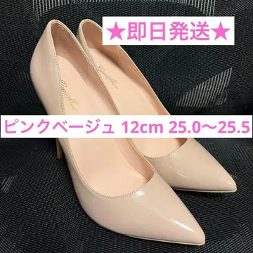 하이힐 핑힐 핑크 베이지 에나멜 12cm 25.0~25.5