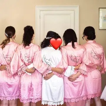 브라이드 이너 Arisa 화이트 목욕 가운 신부 아리사