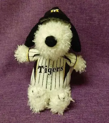 스누피 한신 타이거즈 봉제 인형 키링