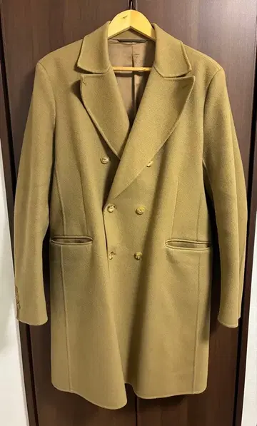 던힐 베이지 체스터 코트 롱 코트 남성용