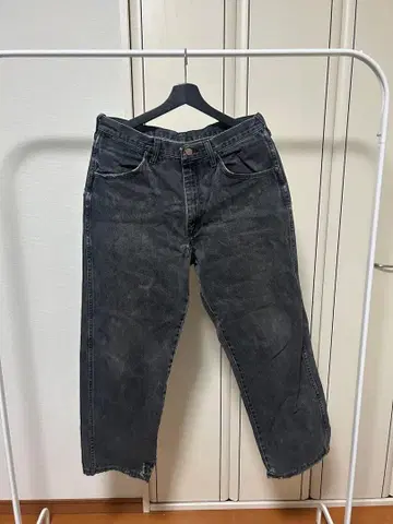 Wrangler 다크 그레이 데님 팬츠