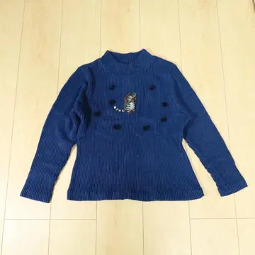 미사용 와치필드 코듀로이 니트 스웨터 사이즈 1 네이비