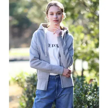 DRESSTERIOR 쭈리 집업 후드 맨투맨 그레이