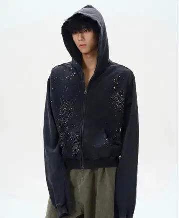 Geek Y2K 그런지 지퍼 후드티