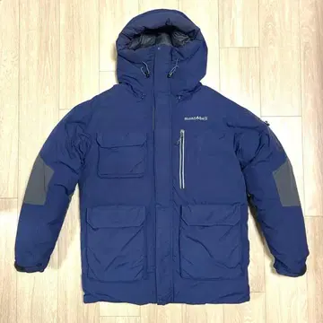 몽벨 폴러 다운 후드티 L 네이비