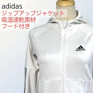 adidas 아디다스 후드 부착 자켓 그레이 M 사이즈 태국 제조