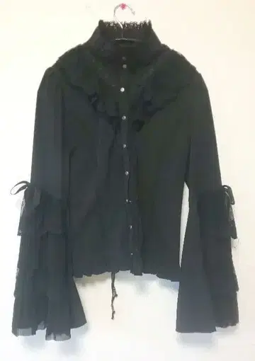 ozzoneste 히메소데 블라우스 블랙 레이스