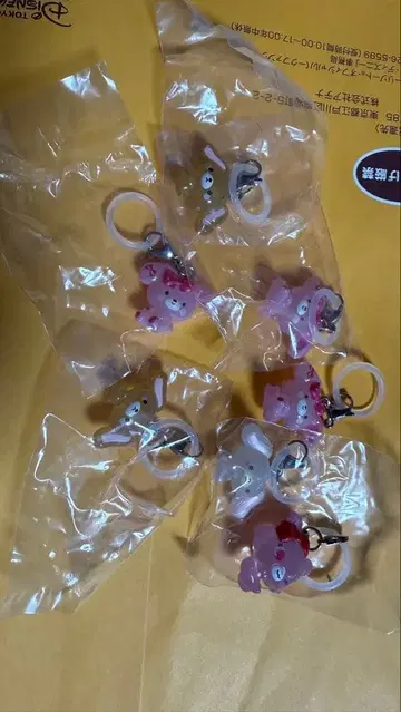 산리오 캐릭터 아크릴 키링 6개 세트