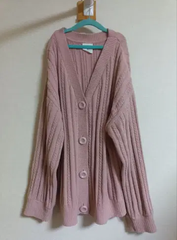 GELATO PIQUE 핑크 가디건 원사이즈