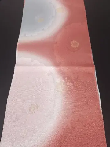 순수 실크 오비 반원 보카시 하자 있음 o285