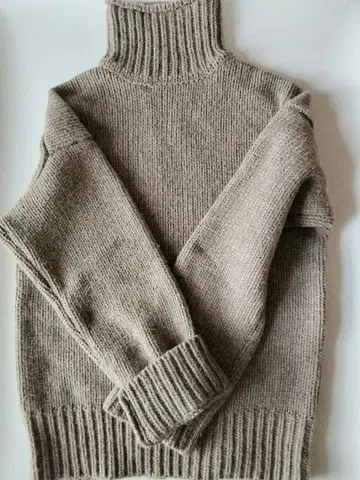 TODAYFUL 브라운 베이지 리브 스웨터 긴팔