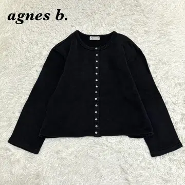 agnes b 가디건 임프레션 블랙