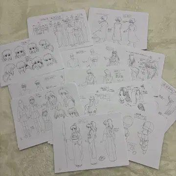 유유백서 캐릭터 설정 자료 약 160장 정도