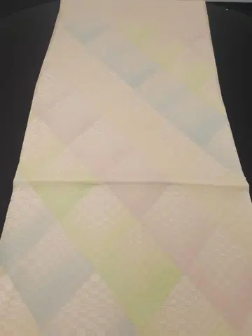 순수 실크 오비 아게 마름모꼴 블렌딩 하자 있음 o286