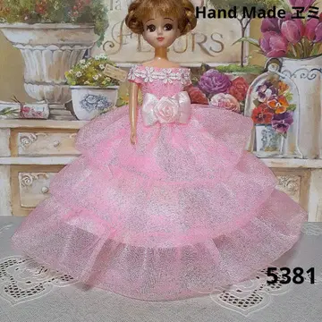 티어드 핑크 드레스 5381