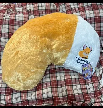 초콘과 여우 폭신폭신 빅 꼬리 봉제 인형 쿠션 키나코