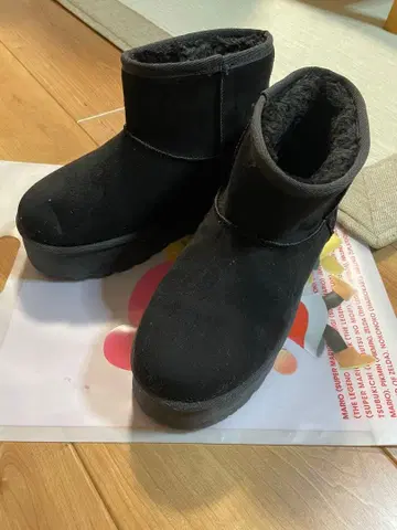 가격 인하 가능 즉시 구매 가능 시마무라 블랙 어그 부츠 통굽 M 사이즈