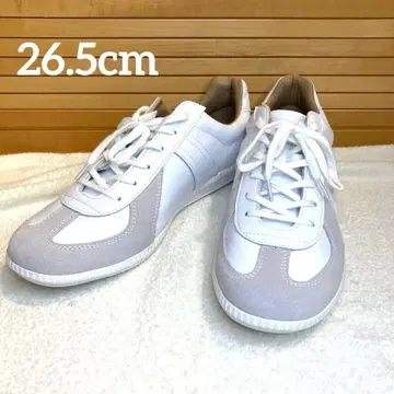 저먼 트레이너 42500 스니커즈 화이트 가죽 스웨이드 42