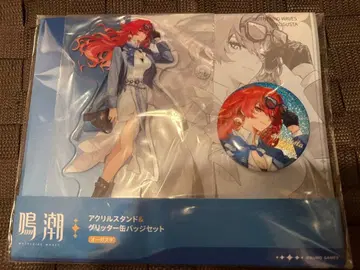 명조 로손 아크릴 스탠드 & 글리터 캔뱃지 세트