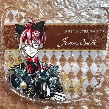 아쿠네코 페네스 고양이형 아크릴 코스터 악마 집사와 검은 고양이 난자 2