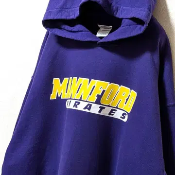 길단 맨포드 파이리츠 로고 후드 맨투맨 퍼플 보라색 L 구제 의류