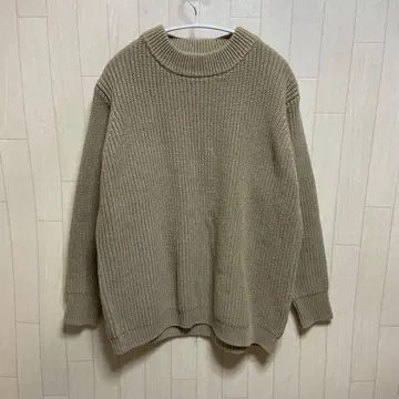 MACOBER/마코버 모크넥 골지 니트 스웨터