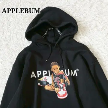 즉시 완판 아이템 APPLEBUM 애플바움 후드티 시카고 보이 블랙