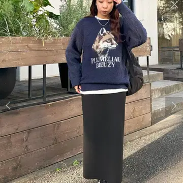 DISCOAT 모듬 애니멀 자카드 니트