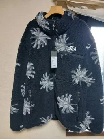 WIND AND SEA 윈드앤씨 야자수 패턴 플리스 XL