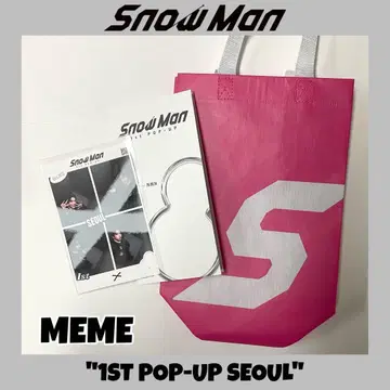 SnowMan 팝업 서울 즉석 사진 토트 메구로 렌 SET