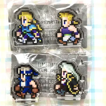 FF6 픽셀 리마스터 아크릴 스탠드 에드거, 매쉬, 세츠나, 락