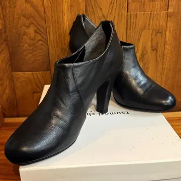 츠모리치사토 숏부츠 블랙 24.5cm