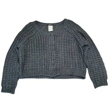 STUNNING LURE 알파카 혼방 두꺼운 원단 가디건 프리 스냅 버튼