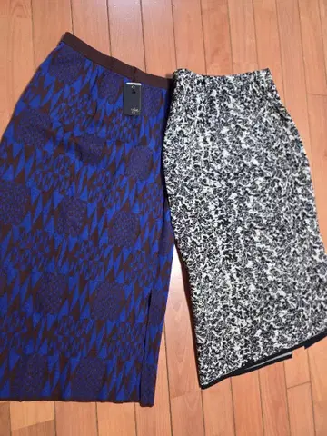 스콧 클럽 니트 스커트 2세트