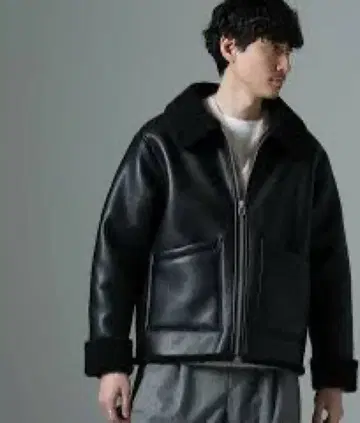 [거의 미사용] 나노 유니버스 B-3 봄버 자켓 L 사이즈 무스탕