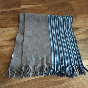 새상품급 폴 스미스 Paul Smith 머플러 베이지 스트라이프 울