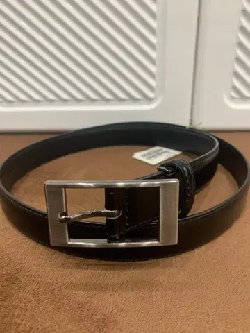 [ 미사용 ] P.S.FA 블랙 가죽 비즈니스 벨트 블랙 버클