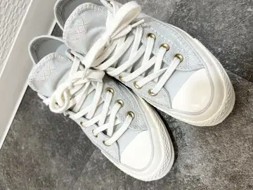CONVERSE 로우컷 스니커즈 화이트/그레이 박스 있음 24cm