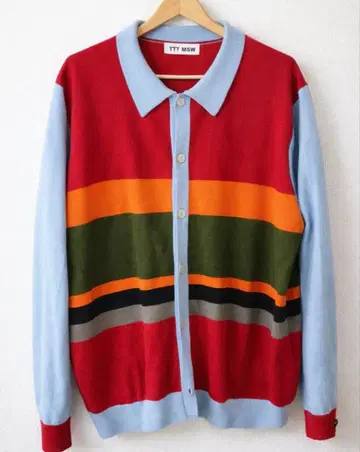 TTT MSW 컬러풀 스트라이프 가디건