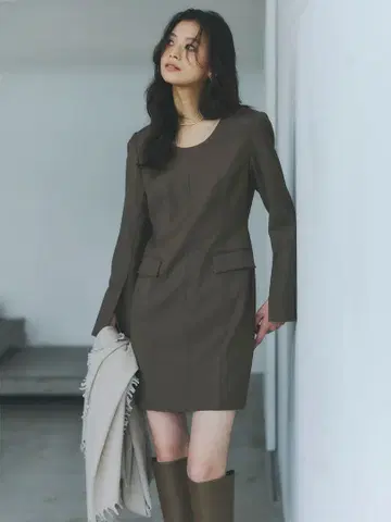 [미사용 새상품] anuans 박시 미니 원피스