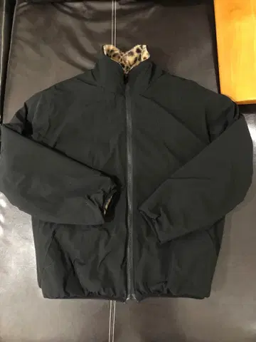 Chaopanic 레오파드 무늬 블루종 플리스 블루종 M