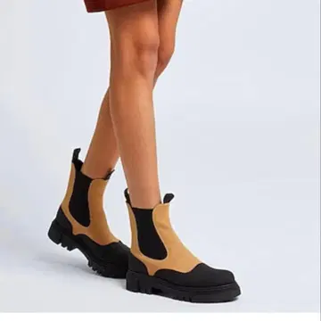 숏부츠 테크니컬 패브릭 베이지 35