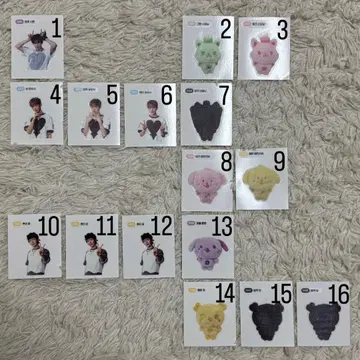 NCT WISH 컬러 스티커 낱개 판매